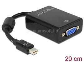 DELOCK Átalakító mini Displayport 1.2 male to VGA female passzív, fekete DL65256 small