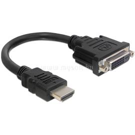 DELOCK Átalakító HDMI male to DVI 24+1 female, 20cm DL65327 small