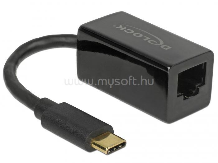 DELOCK Átalakító USB 3.1 Gen 1 Type-C to Gigabit LAN kompakt, fekete