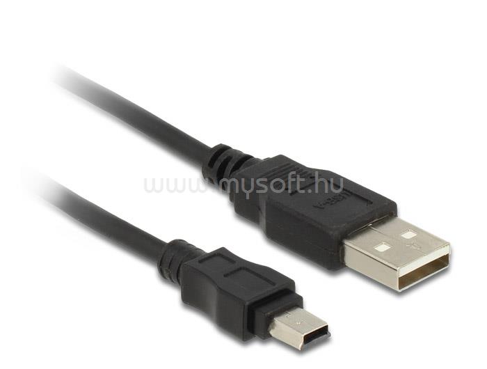 DELOCK USB 2.0-A male > mini B 5-Pin male kábel 3 m