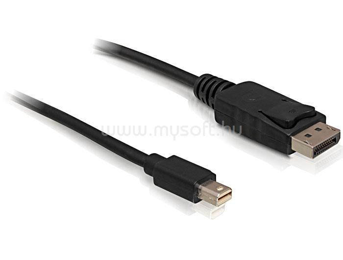 DELOCK kábel mini Displayport 1.2 male to Displayport male 4K, 2m, fekete