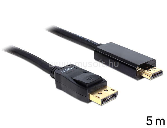 DELOCK kábel Displayport 1.2 male to HDMI male, 5m