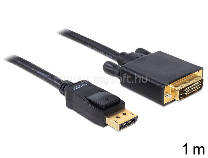 DELOCK kábel Displayport 1.1 male to DVI 24+1 male, 1m