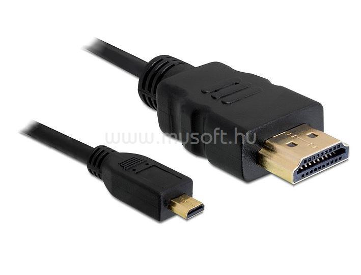 DELOCK kábel HDMI-A male to HDMI micro-D male, 1m