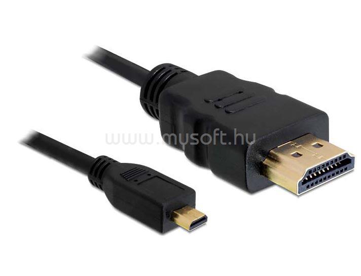 DELOCK kábel HDMI-A male to HDMI micro-D male, 2m
