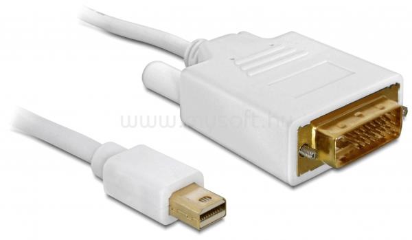 DELOCK kábel mini Displayport male to DVI 24+1 male, 2m , fehér