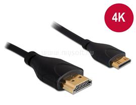 DELOCK kábel HDMI-A male to HDMI Mini-C male 4K Slim, 1m DL83132 small