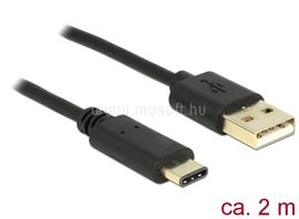 DELOCK kábel USB 2.0 Type-A male to USB 2.0 Type-C male, 2m DL83327 small