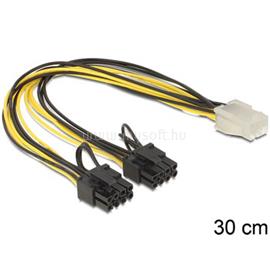 DELOCK PCI Express táp 6pin anya/2 x 8pin apa kábel - 0,3m DL83433 small