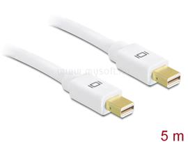 DELOCK Mini Displayport 1.2 dugó > Mini Displayport dugó 4K fehér kábel 5,0 m DL83456 small