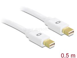 DELOCK Mini Displayport 1.2 dugó > Mini Displayport dugó 4K fehér kábel 0,5 m DL83471 small