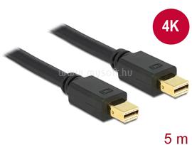 DELOCK Mini Displayport 1.2 dugó > Mini Displayport dugó 4K fekete kábel 5,0 m DL83477 small