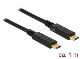 DELOCK kábel USB 3.1 Gen 2 Type-C male/male összekötő, 1m, 3A E-Marker DL83661 small
