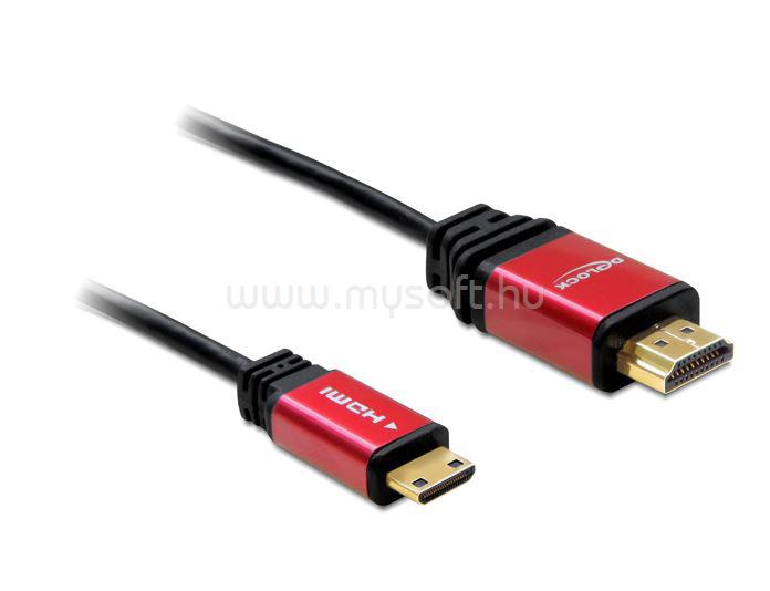 DELOCK kábel HDMI-A male to HDMI Mini-C male 4K, 3m