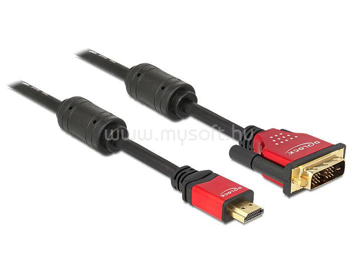 DELOCK kábel HDMI male to DVI male, 3m