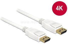 DELOCK kábel Displayport 1.2 male/male összekötő 4K, 3m, fehér DL84878 small
