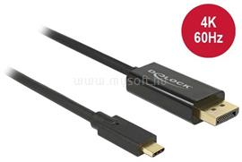 DELOCK Kábel USB Type-C csatlakozó > Displayport csatlakozó (DP vált.) 4K 60 Hz - 2 m DL85256 small