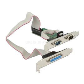 DELOCK PCI-e Bővítőkártya 2x Soros port + 1x Párhuzamos port DL89556 small
