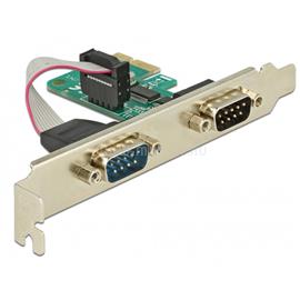 DELOCK PCI-e Bővítőkártya 2x Soros port DL89918 small