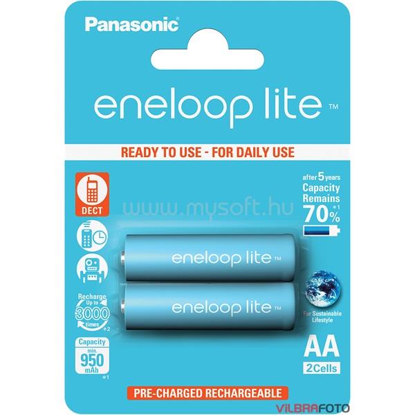 ENELOOP Panasonic Lite AA 950mAh ceruza akkumulátor 2db/bliszter