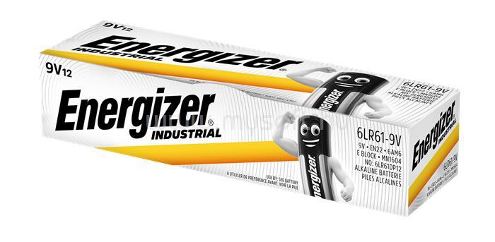 ENERGIZER Alkaline Power Industrial elem 9V, 12 db,