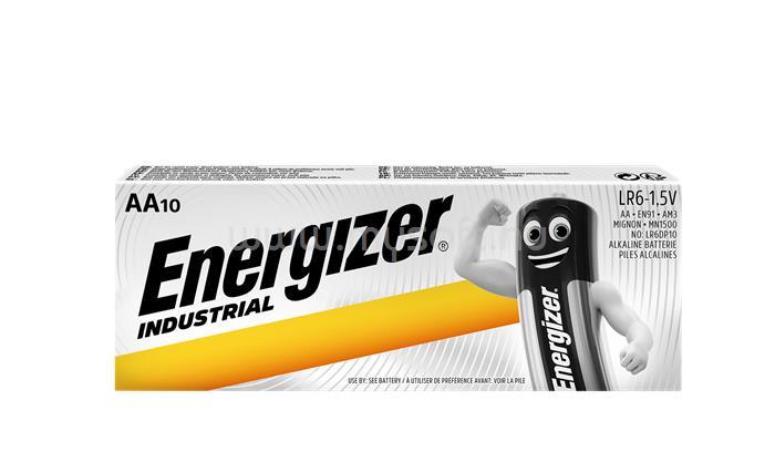 ENERGIZER Elem AA ceruza, 10 db, ""Alkaline Power Industrial"