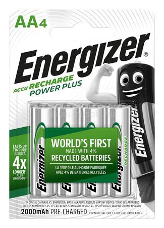 ENERGIZER Tölthető elem, AA ceruza, 4x2000 mAh, "Power Plus"