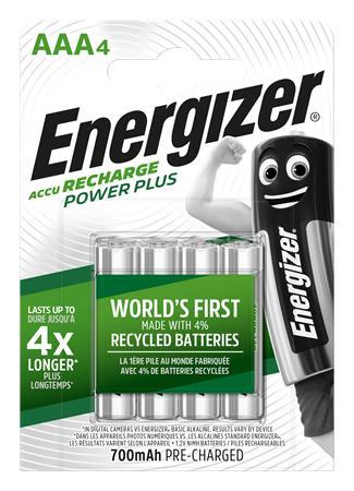 ENERGIZER Tölthető elem, AAA mikro, 4x700 mAh, "Power Plus"