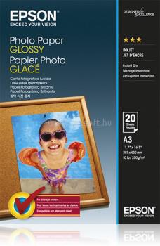 EPSON Glossy Photo Paper A3 (20 lap)