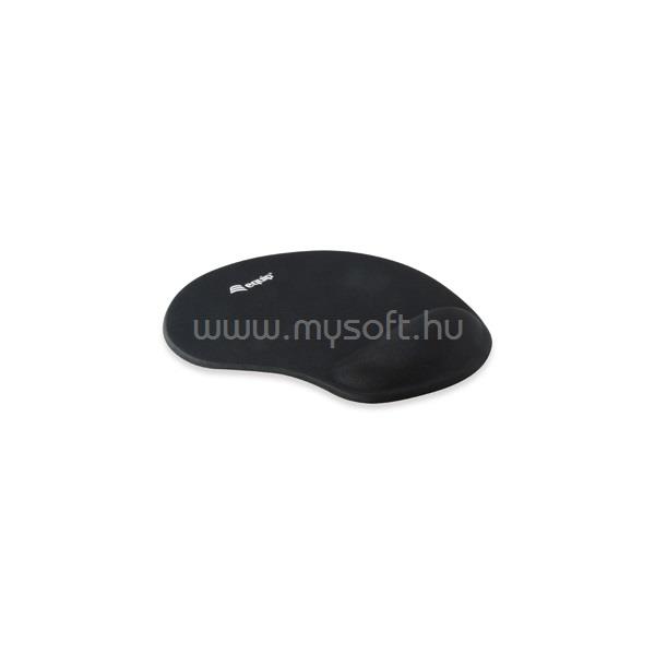 EQUIP 245014 egérpad  (szövet, csúszásmentes, 230 x 200 x 20mm, ergonómikus dizájn, fekete)