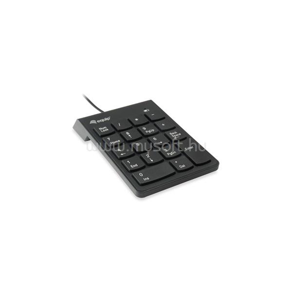 EQUIP Equip-Life vezetékes numerikus billentyűzet (fekete)