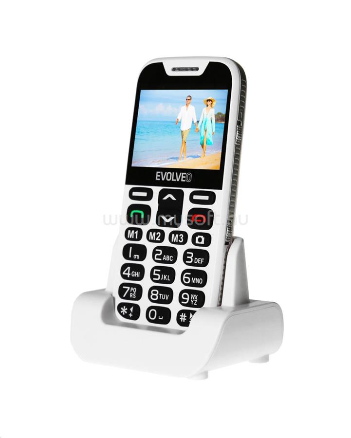 EVOLVEO Easyphone XD EP-600 2,3" fehér mobiltelefon