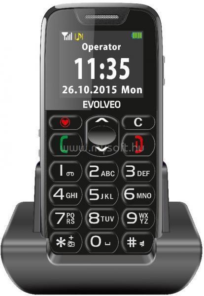 EVOLVEO Easyphone EP-500 1,8" fekete mobiltelefon