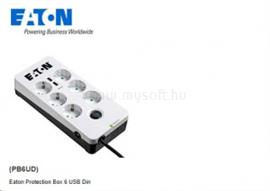 EATON ProtectionBox 6, 6×DIN túlfesz-védő aljzat + 2xUSB PB6UD small