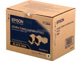 EPSON Double Toner Cartridge Pack Fekete 6KX2 C13S050594 small