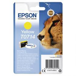 EPSON T0714 Eredeti sárga Gepárd DURABrite Ultra tintapatron (5,5 ml) C13T07144012 small