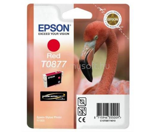EPSON Patron T0877 Ultra Gloss High-Gloss Piros