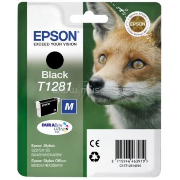 EPSON T1281 M Eredeti fekete Róka DURABrite Ultra tintapatron (5,9 ml)