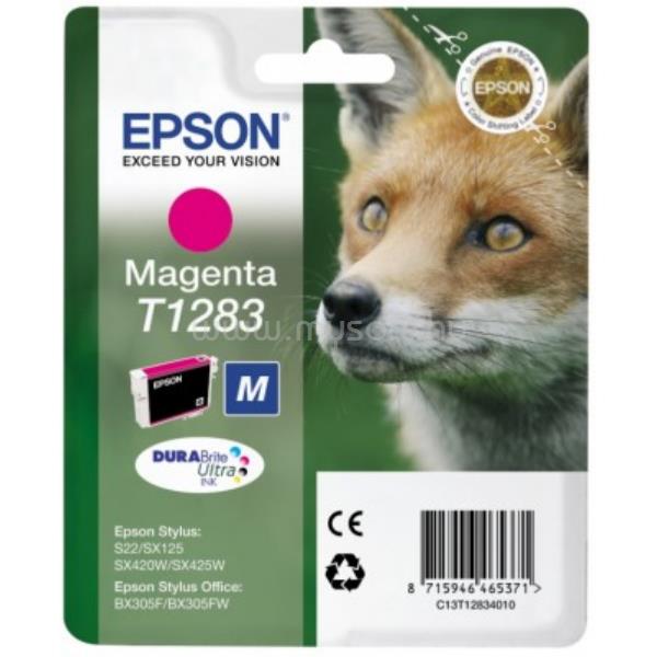 EPSON T1283 M Eredeti bíbor Róka DURABrite Ultra tintapatron (3,5 ml)