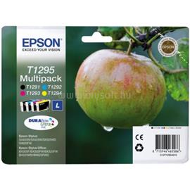 EPSON T1295 L Eredeti fekete/cián/bíbor/sárga Róka DURABrite Ultra nagy kapacitású multipakk tintapatronok (1x11,2 ml/3x7 ml) C13T12954012 small