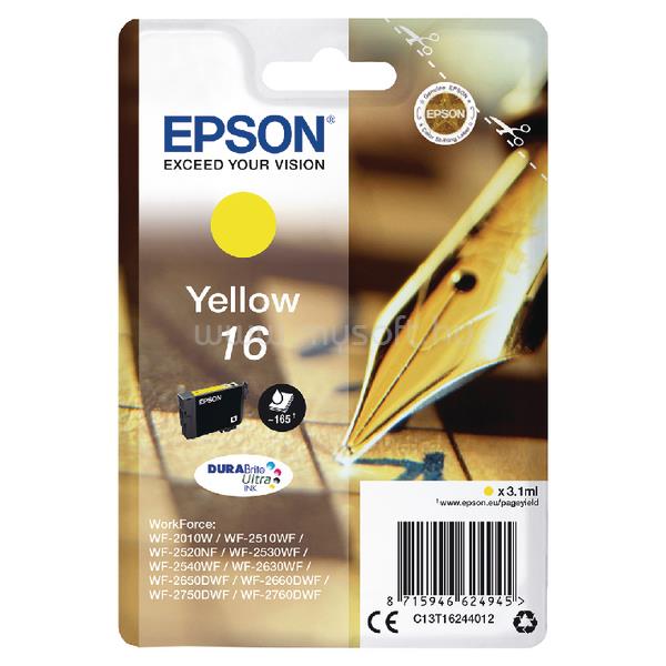 EPSON 16 Eredeti sárga Töltőtoll DURABrite Ultra standard kapacitású tintapatron (165 oldal)