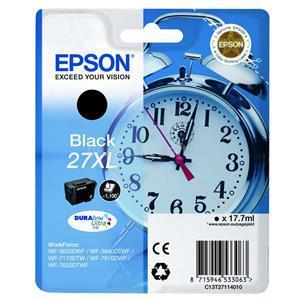 EPSON 27XL Eredeti fekete Vekker DURABrite Ultra extra nagy kapacitású tintapatron (1100 oldal)