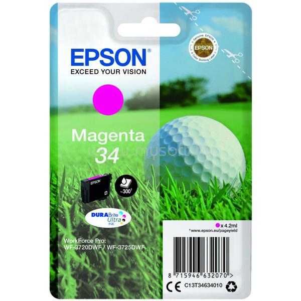EPSON 34 Eredeti bíbor Golflabda DURABrite Ultra tintapatron (300 oldal)
