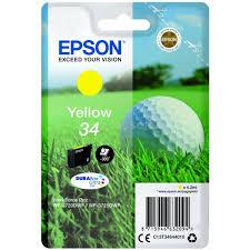 EPSON 34 Eredeti sárga Golflabda DURABrite Ultra tintapatron (300 oldal) C13T34644010 small