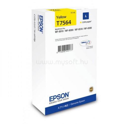 EPSON T7564 L Eredeti sárga DURABrite Pro nagy kapacitású tintapatron (14 ml)