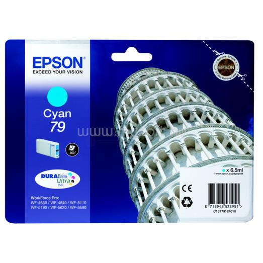 EPSON 79 Eredeti cián Pisai ferde torony DURABrite Ultra tintapatron (6,5 ml)