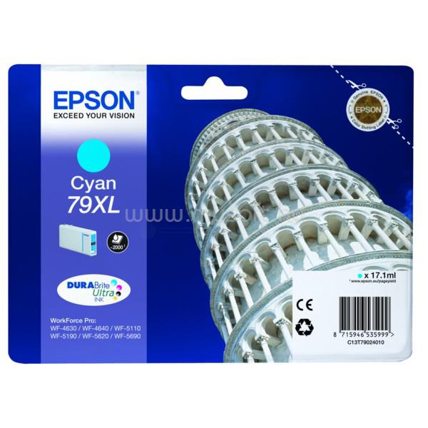 EPSON 79XL Eredeti cián Pisai ferde torony DURABrite Ultra extra nagy kapacitású tintapatron (17,1 ml)