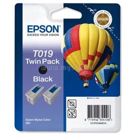 EPSON T019 Eredeti fekete multipakk tintapatronok (2x24ml) C13T01940210 small
