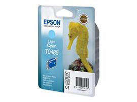 EPSON T0485 Eredeti világos cián Vízicsikó tintapatron (13 ml) - RF+AM címkézés C13T04854020 small