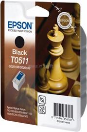 EPSON T0511 Eredeti fekete Sakk tintapatron (24 ml) - RF+AM címkézés C13T05114020 small